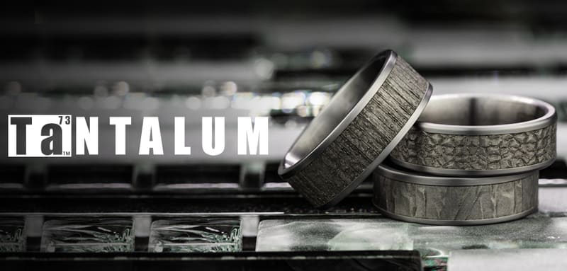 Tantalum Wedding Bands - Contemporary Metal Rings - Arezzo Jewelers - Chicago, IL.